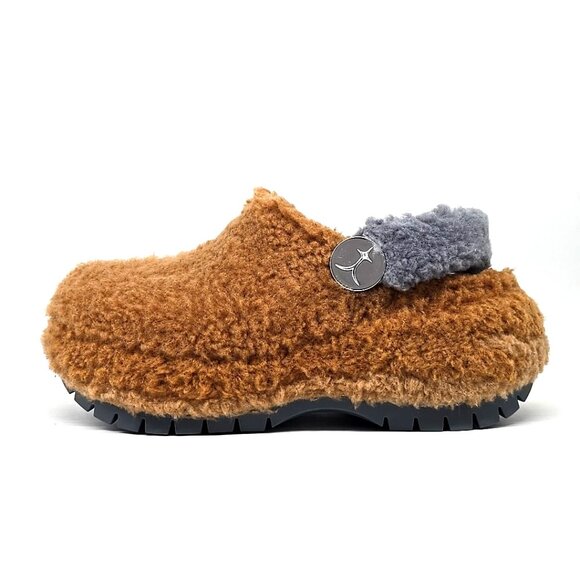Crocs Lil NAS X Mega Platform Clog Crush Sherpa Shoes Unisex Size M7 W9 main image 4